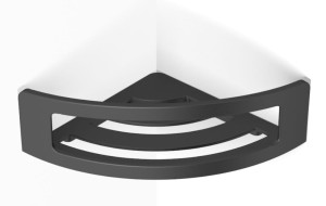 *Stella Koszyk - półka narożna 16x16x8 CZARNY MAT 16.032-B