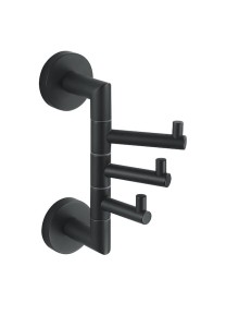 Stella Wieszak potrójny ruchomy  CZARNY MAT 07.330-B