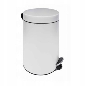 Stella Kosz pedałowy BUDGET okrągły 5 L  BIAŁY (RAL9016) 20.005A-W