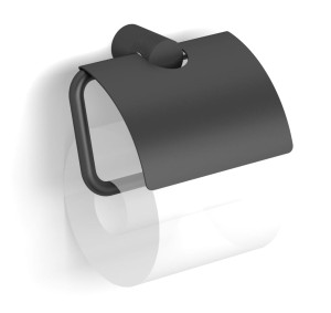 Stella MEGAN uchwyt do papieru toaletowego ruchomy z osłonką CZARNY MAT 13.440-B
