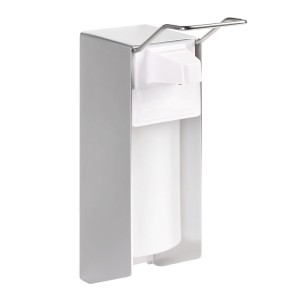 *Stella Dozownik do mydła / żelu dezynfekcyjnego 0,5L / z przyciskiem łokciowym ALU 17.403