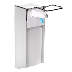 Stella Dozownik do płynów dezynfekcyjnych 1,0L / z przyciskiem łokciowym ALU 17.402