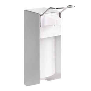 Stella Dozownik do płynów dezynfekcyjnych 0,5L / z przyciskiem łokciowym ALU 17.401