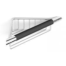 Stella Koszyk narożny / z antypoślizgowym uchwytem czarnym CHROM 16.039-B