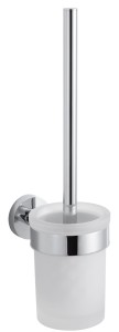 *Stella Szczotka WC wisząca / pojemnik szkło matowe CHROM 07.431