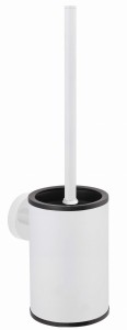 Stella Szczotka WC niska wisząca / metalowy pojemnik, wkład z tworzywa  BIAŁY MAT 07.433-W CLASSIC
