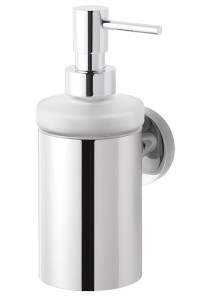 Stella Dozownik do mydła w płynie 0,2L / metalowa obudowa, szkło matowe  CHROM 07.427 CLASSIC
