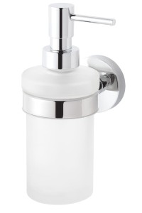 Stella Dozownik do mydła w płynie 0,2L / szkło matowe CHROM 07.426 CLASSIC