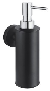 Stella Dozownik do mydła w płynie 0,2L  CZARNY MAT POMPKA CHROM 07.423-BC CLASSIC