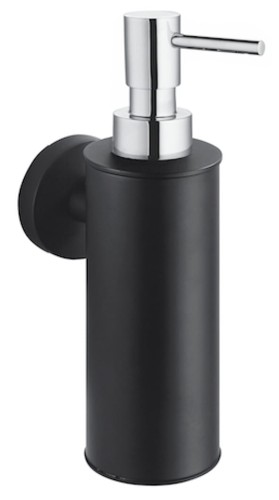 5908219754460 Stella Dozownik do mydła w płynie 0,2L CZARNY MAT POMPKA CHROM 07.423-BC.jpg