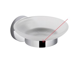 Stella Uchwyt do kubka, mydelniczki 80.003/003.1, 80.004/004.1 / * szkło zamawiane oddzielnie CHROM 07.410