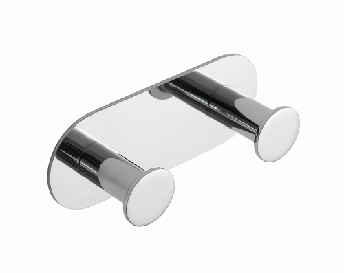 Bemeta EASY: Uchwyt z dwoma haczykami, wykończenie błyszczące 163106371