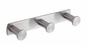 Stella haczyk uniwersalny Listwa – 3 haczyki  stal szczotkowana 18.043-SB