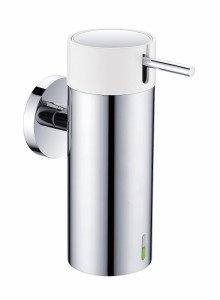 Stella Dozownik mydła w płynie 0,15L / stal polerowana, pompka biała + stal poler 17.020