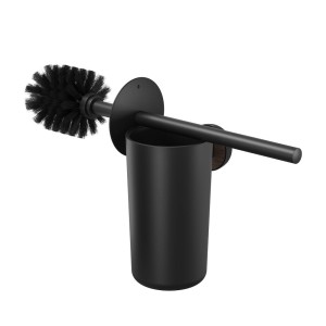 *Tiger Noce Szczotka do WC z pojemnikiem Czarny / efekt drewna 800413