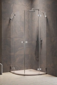 Radaway Essenza Pro Brushed Nickel PDD część lewa 80cm 10095080-91-01L do kompletowania z częścią prawą