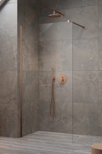 Radaway Modo SL Brushed Copper II kabina 50 lewa Walk-in 10319054-93-01L, kolor miedź szczotkowana. Przesyłka gratis!