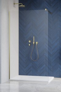 Radaway Modo SL Brushed Gold II kabina 50 lewa Walk-in 10319054-99-01L, kolor złoty szczotkowany. Przesyłka gratis!