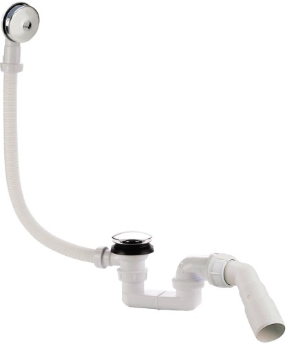 B602R automatyczny komplet odpływowo-przelewowy click-clack z syfonem samoczyszczącym