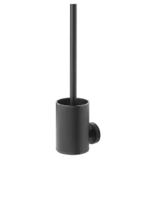 Stella Classic Szczotka WC niska wisząca / metalowy pojemnik, główka silikonowa, czarny mat 07.4331-B