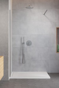 Radaway Modo SL Brushed Nickel II kabina 95  lewa Walk-in 10319095-91-01L, kolor nikiel szczotkowany. Przesyłka gratis!