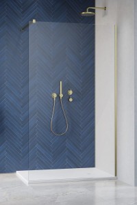 Radaway Modo SL Brushed Gold II kabina 65 prawe Walk-in 10319065-99-01R, kolor złoty szczotkowany. Przesyłka gratis!