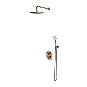 Omnires Y termostatyczny system prysznicowy podtynkowy, miedź SYSYT05CP