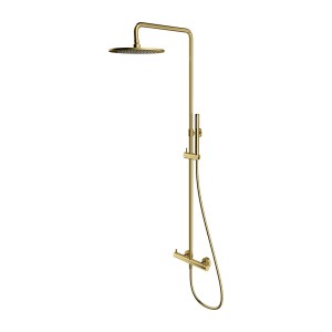 Omnires Y1244MBSB Y system prysznicowy natynkowy, mosiądz szczotkowany