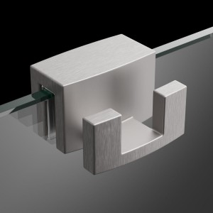 *Radaway Wieszak do kabin bezprofilowych 6-8 mm  WR-091 szczotkowany nikiel