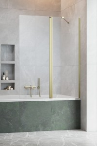Radaway NES BRUSHED GOLD PND II 140 parawan nawannowy dwuczęściowy, uchylny prawy 10009140-99-01R . Dostawa gratis!