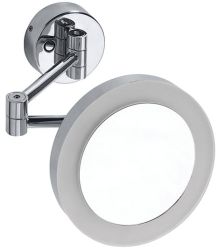 BEMETA 116101772 Lustro kosmetyczne z oświetleniem LED, ø 200 mm na wysięgniku