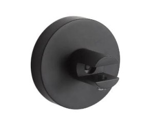 Uchwyt z rozetką do półki szklanej 07.80160/50/40/30/ czarny mat (07.806-B)