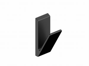 Vitalle 3406030051 Bresso haczyk na ręcznik, czarny mat.