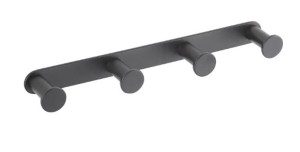 Listwa szeroka – 4 haczyki / czarne 18.0441-B