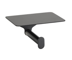 BEMETA ORGANIC BLACK Wieszak na papier toaletowy z półką 167112150 czarny