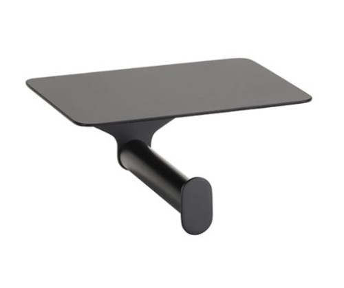 BEMETA ORGANIC BLACK Wieszak na papier toaletowy z półką 167112150 czarny.jpg