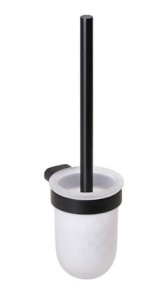 BEMETA ORGANIC BLACK Szczotka wc wisząca szklana 167113140 czarna