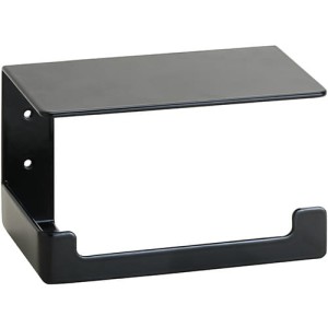 BEMETA 101012150 Uchwyt na papier toaletowy z półką, czarny