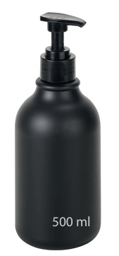 Bemeta 131567702 butelka czarna okrągła 0,5L do uchwytu hotelowego 146109420.png