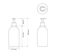 Bemeta 131567702 butelka czarna okrągła 0,5L do uchwytu hotelowego 146109420.png