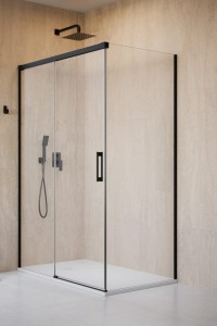 Radaway Idea 8 KDJ Black kabina prysznicowa 160cm + ścianka, wersja lewa. Dostawa gratis!
