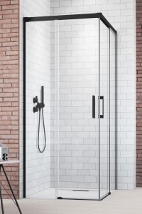 Radaway Idea 8 KDD Black kabina prysznicowa 90Lx90R, szkło przejrzyste. 10370090-54-01L + 10370090-54-01R. Dostawa gratis!