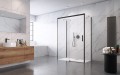 Radaway Idea Black KDJ+S kabina przyścienna z drzwiami przesuwnymi