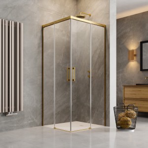 Radaway IDEA KDD GOLD kabina prysznicowa drzwi 110cm lewe 387063-09-01L + drzwi 70cm prawe 387065-09-01R. Przesyłka gratis!  