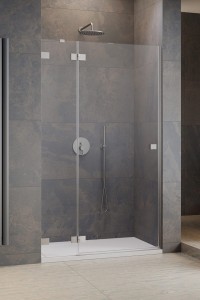 Radaway Essenza Pro DWJ Brushed Nickel drzwi prysznicowe 80cm lewe 10099080-91-01L