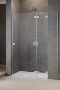 Radaway Essenza Pro DWJ Brushed Nickel drzwi prysznicowe 90cm prawe 10099090-91-01R