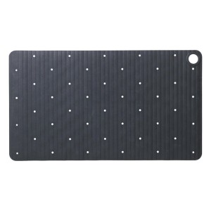 Sealskin 800624 Ribb Mata do wanny antypoślizgowa z haczykiem 40x70 cm Antracytowa