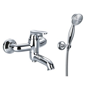 Omnires ART DECO  AD5131CR bateria wannowa, natynkowa, prysznic 1-funkcyjny chrom