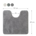 Sealskin Cosima Dywanik toaletowy 57x60 cm Poliester 100% recykling Szary 800633
