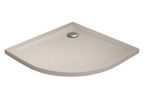 Radaway Doros A 900x900x45 Stone kaszmirowy brodzik półokrągły płytki SDRA9090-01-84S.jpg